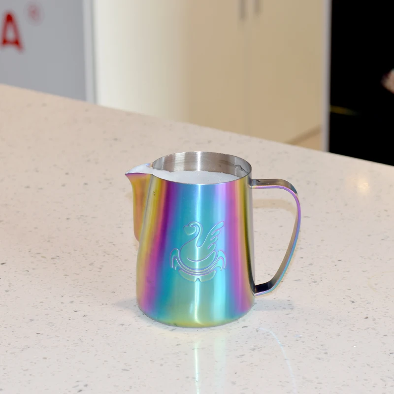  Fantastic Kitchen Stainless Steel Milk frothing jug Espresso Coffee Pitcher Barista Craft Coffee La - 32983019476