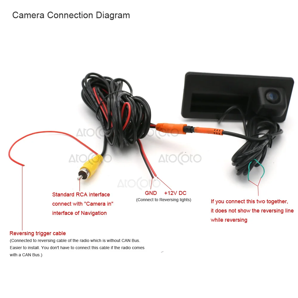 Aliexpress.com : Buy Car Trunk Handle Camera Rear View CCD HD Parking Backup Camera for VW Passat Tiguan Golf Passat Touran Jetta Sharan Touareg from ...