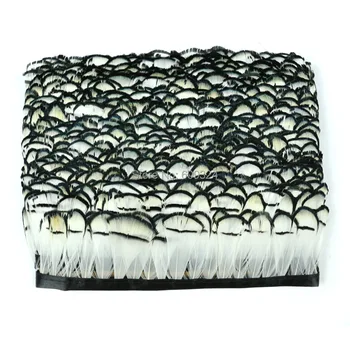 

Free shipping Lady Amherst Pheasant tippets feather fringe 10 yards trim Pheasant tail feather fringe trimming