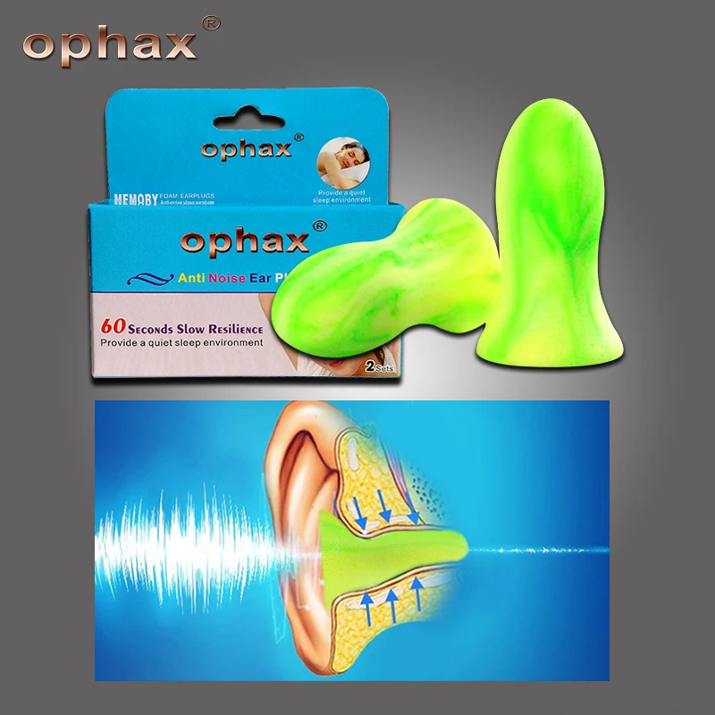 

OPHAX 4Pcs Upgraded Version Soft Foam EarPlug For Sleep Noise Reduction For Anti-Interferen Noise Insulation Prevention Earplugs