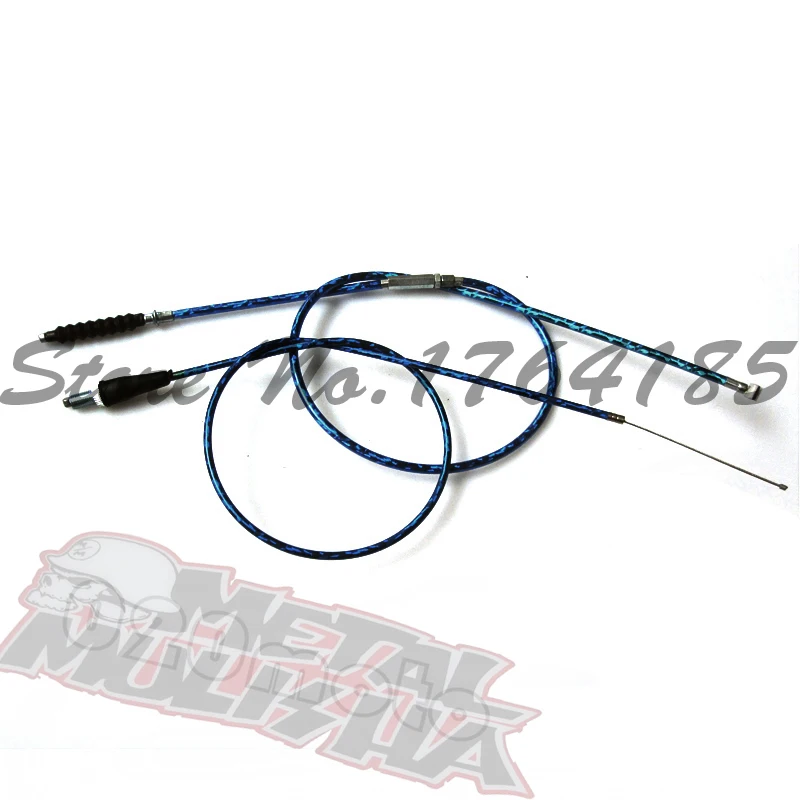 Blu Acceleratore Cavo Frizione Per Il Cinese Pit Dirt Motor Bike Moto Xr Crf 50 70 Ssr Klx110 Ttr Thumpstar Yx Lifan Ycf Kayo