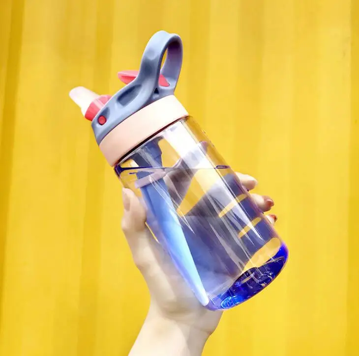 36 шт. 480 мл 16 унций модная детская бутылка для воды спортивная соломинка для бутылки для воды BPA бесплатно без ФТАЛАТА Тритан ребенок лимон