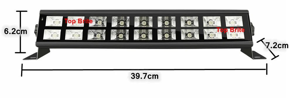 10 шт светодиодный промывная настенная лампа фиолетовый dmx-панель 18X3 W УФ Цвет вечерние Disco Клубные огни для пейзажной сценическое освещение