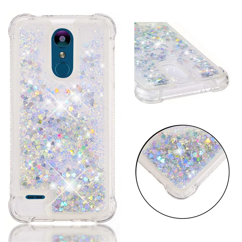 Силиконовый чехол для LG K8 2018 5 0 дюйма прозрачный жидкостный динамика блестящий из