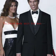 Новое поступление, на заказ, жених, на одной пуговице, Черная шаль с отворотом, Официальный мужской смокинг, bestman, вечерние костюмы на выпускной(пиджак+ брюки+ жилет+ галстук
