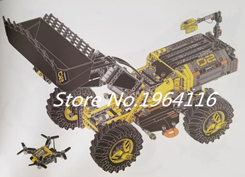 

New Technic series the Concept Wheel Loader ZEUX Model Building Blocks Compatible 42081 20084 Classic car Toys for children