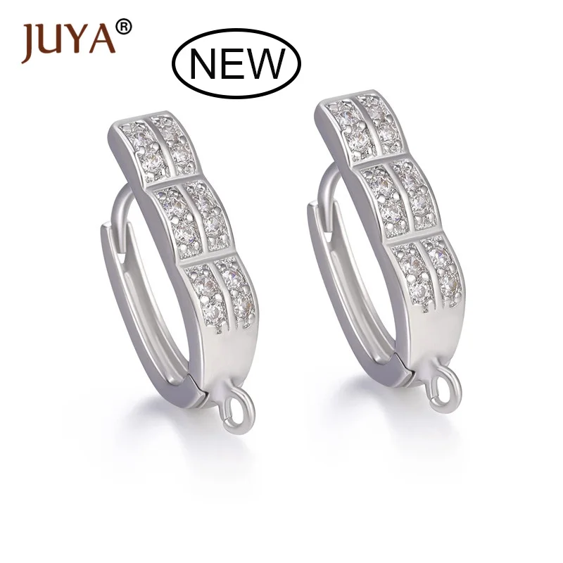 

Creative AAA Cubic Zirconia Earring Hooks Accessories for Earrings Making Leverback Earwire Fittings Components DIY Handmade
