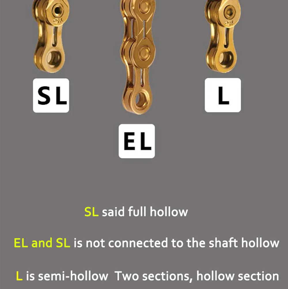 Clearance KMC X9L Gold 116 Links 9 Speed Bicycle Shift Chain for Road / Mountain Bike MTB 11