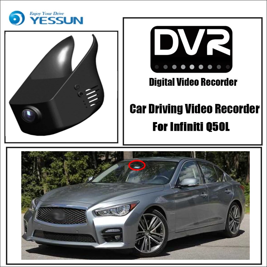 YESSUN for Infiniti Q50L Car Driving Video Recorder DVR Mini Control APP Wifi Camera Registrator Dash Cam Original Style | Автомобили и