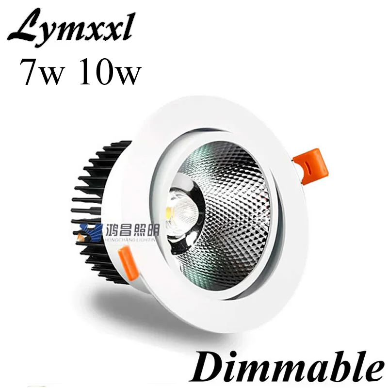 

Newest Led Cob Downlights Dimmable 7w 10w Led Recessed Lights Spot light For Home AC85-265V or 12V or 24V Led Down Light UL CE