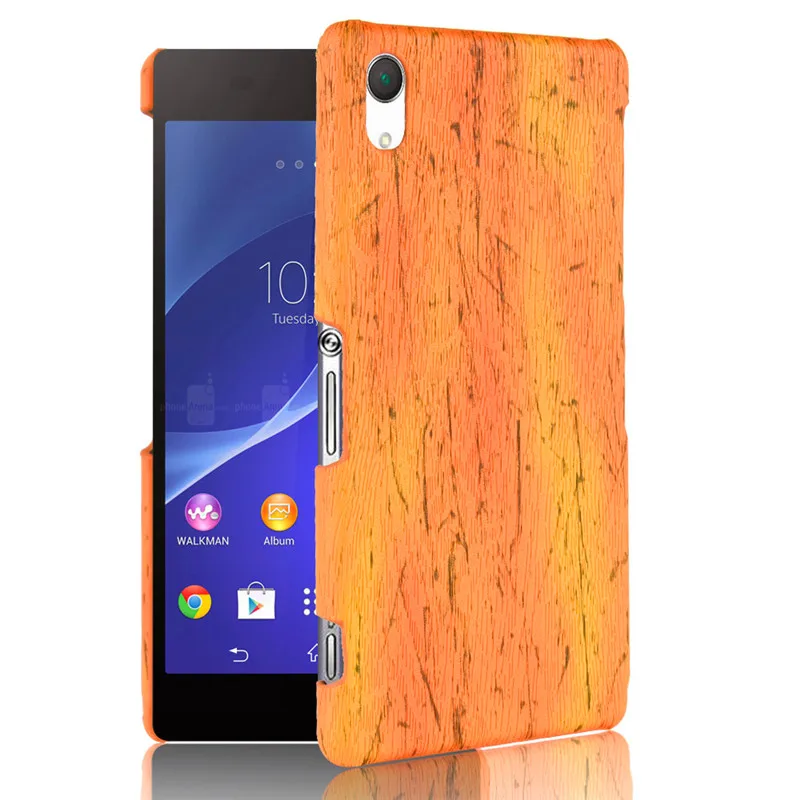 Чехол для Sony Z 3 Z3 D6603 D6533 жесткая задняя крышка из поликарбоната с деревянным
