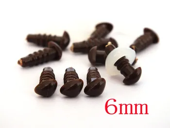 

Free Shipping!! 6mm 60pcs/lot brown Amigurumi noses triangle plastic safety toy dog nose