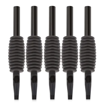 

10PCS RT FT Disposable Black Soft Silicone Tattoo Grips Tubes Plastic Tubes Precise Combo Independent Packaging Safe Hygienic