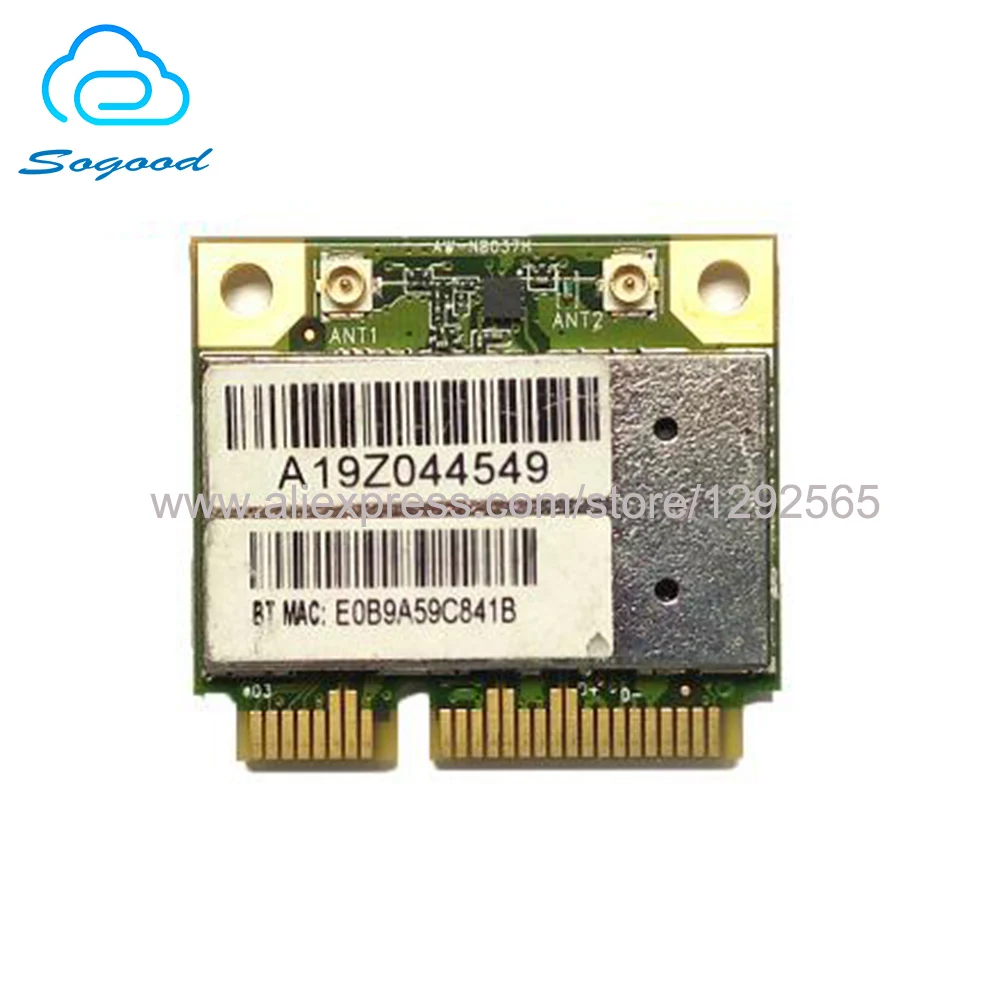 

Original AW-NB037H IEEE 802.11 b/g/n+IEEE 802.15 Bluetooth 3.0 half size combo card 150Mbps Mini PCI-E wireless network card