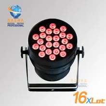 16X LOT Hex Lion Rasha 24*18W 6in1 RGBAW UV Alumnium LED Par Light UV LED Par Can Stage LED Projector For Stage Party