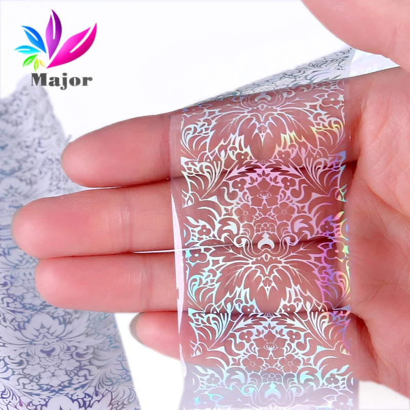 

Holographic Foil Transfer Shiny Laser Foil Nail Art Adhesive Glue Sticker Decal Care DIY Decorations