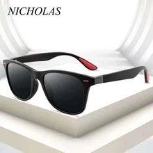 NICHOLAS, фирменный дизайн, классические поляризационные солнцезащитные очки для мужчин и женщин, для вождения, квадратная оправа, солнцезащитные очки, мужские очки, UV400, Gafas De Sol