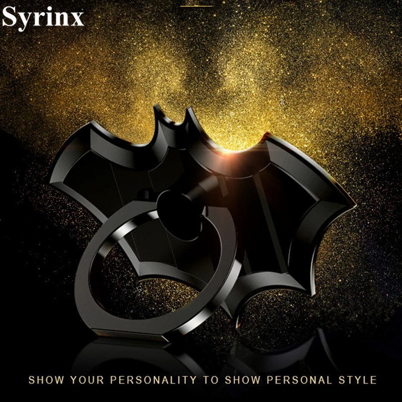 

SYRINX Luxury For Batman Universal Finger Ring Smartphone Mobile Cell Phone For iPhone X 7 plus XS Xiaomi Huawei Holder