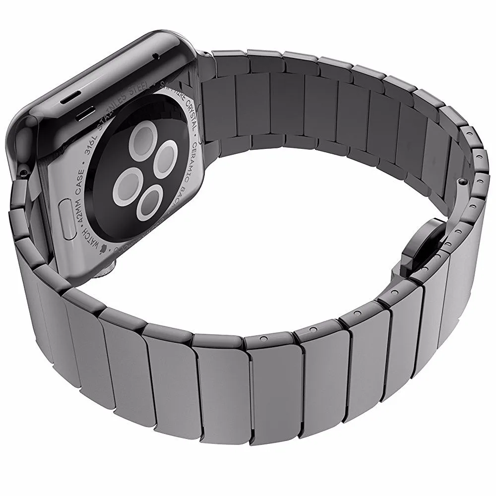 Роскошный металлический браслет для apple watch, ремешок для apple watch 5, 4, 3, 2, 1, 44 мм, 40 мм, iWatch, ремешок для часов 38 мм, 42 мм, браслет для apple watch