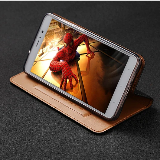 Most Buy PAb7Y Genuine Leather Case For Xiaomi Redmi Note 6 7 8 8T Pro 8A Magnet Stand Flip Card Pocket Phone Case Cover