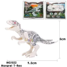 50 шт./лот динозавр Рекс дилофозавр Велоцираптор Тигр Камелия тираннозавр строительные блоки Образование Детские игрушки