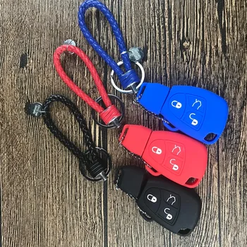 

FOB Key Shell Silicon Car Key Case For Mercedes Benz B C E ML S CLK CL CLS SLK Class Sprinter 2 Button Remote Cover