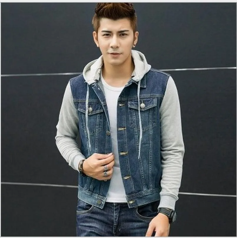 denim vest over hoodie