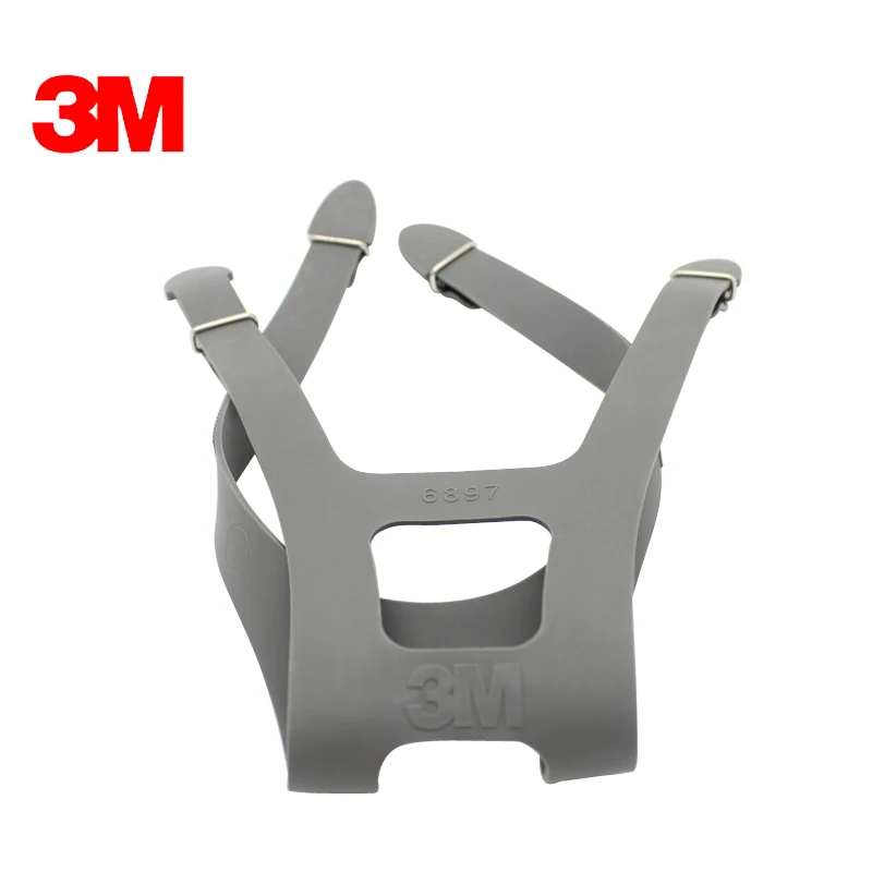 

1pc 3M 6897 Headband Strap fit for 6700/6800/6900 respirator mask replace Strap Four fixed firm durable rubber Headband