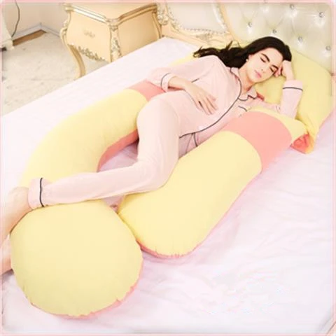 Removable Washable Pregnant Women Body Pillow Leg Waist Support Breastfeeding Maternity Pillow For Mummy Multi-function Cushion - Цвет: huangfense