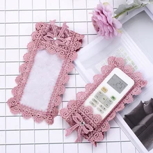 1 шт. пылезащитный чехол для пульта дистанционного управления кружевной контейнер для сумок держатель для кондиционера пульт дистанционного управления защитная крышка