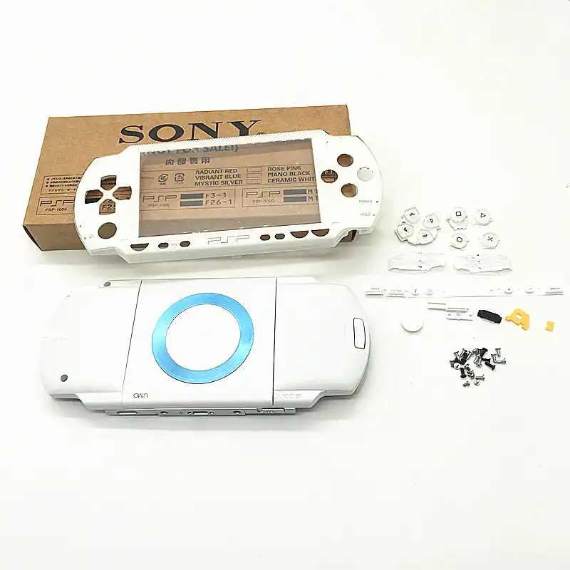 White Replacement Full Housing Shell Faceplate Case Cover For Psp1000 Psp 1000 Housing Shell Cover Casecover For Aliexpress