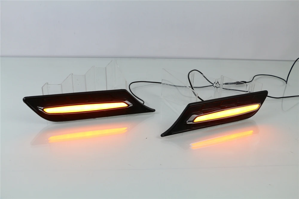 1 пара автомобиля Fender светильник Светодиодный дневной светильник с сигнальные лампы 12V DRL боковые лампы для Suzuki Vitara
