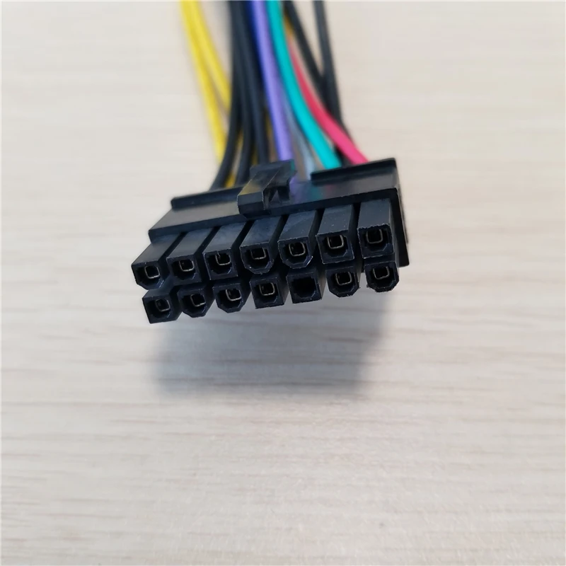 ПК DIY ATX 24Pin 24P до 14Pin 14P Кабель питания Шнур 18AWG провод для Lenovo Q77 B75 A75 Q75 материнская