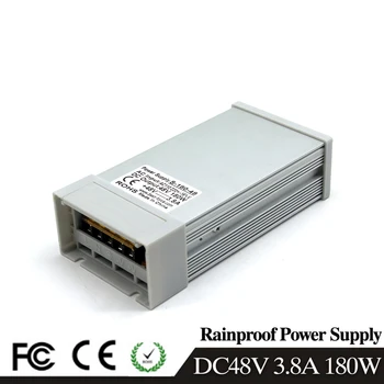 

Outdoor DC Power Supply 48V 3.8A 180W Power Source Transformers 110V 220V AC to DC48V Rainproof SMPS For Led Light Stepper Motor