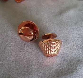 

Free shipping DIY High quality pineapple Ross Gold Bottom Studs Rivet for bags, purse, clothes, shoes, special shape