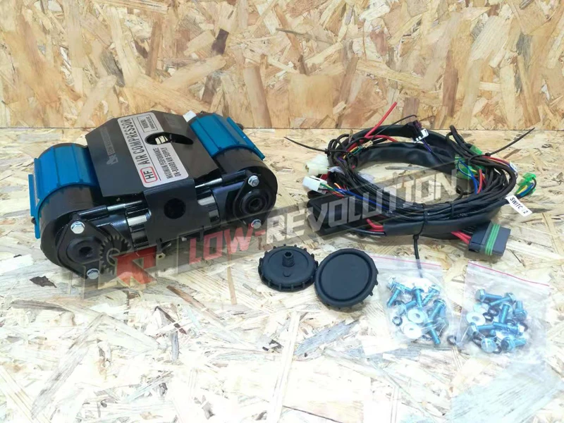 

Stationary Two Stage On-Board High Performance 12 Volt Twin Air Compressor