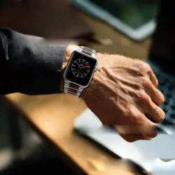 Для Apple watch Группа качество дерева Бабочка Пряжка из нержавеющей стали ремешок для iwatch серии 4/3/2/1 42 мм 38 мм 44 40 деревянный полосы