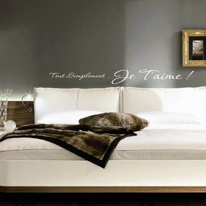 

Free shipping I LOVE YOU French Vinyl Wall Decals Home Decoration , french wall stickers bedroom decor