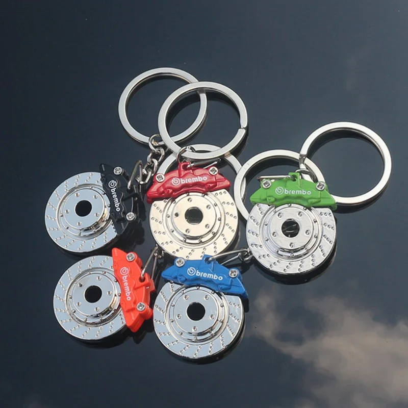 

Creative Gift Metal Keychain Disc Brake Pump Shape Keychain Durable