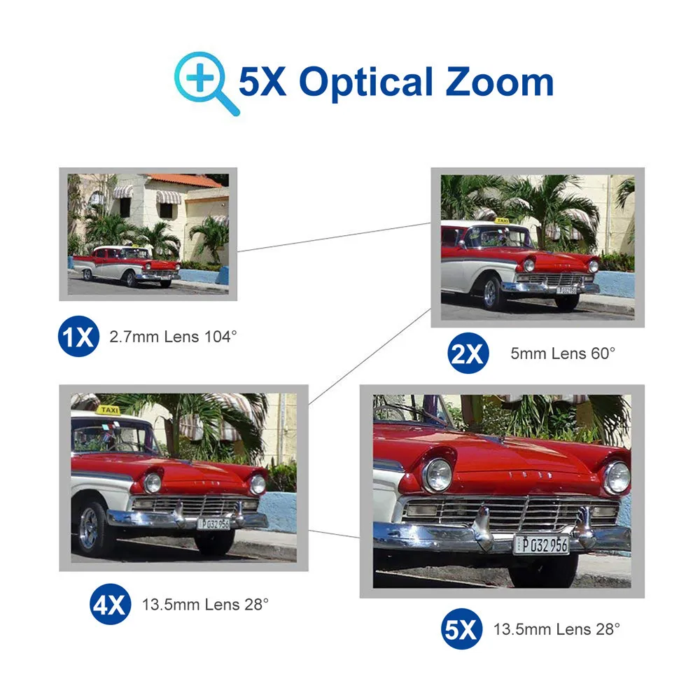 В наличии 2MP Startlight 5X зум объектив ip камера POE IP66 H265 WDR (широкий динамический