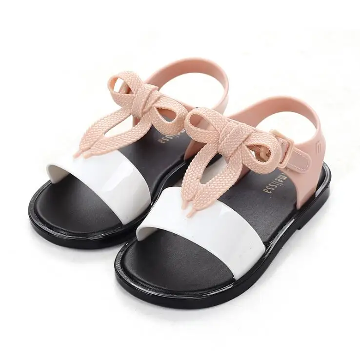

2019 New Summer Melissa Jelly Style Mini Shoes Girl Non-slip Kids Beach Sandal Toddler shoe Soft Sandals