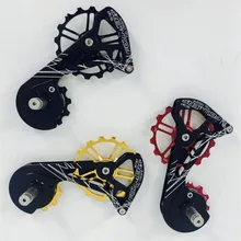 FOURIERS ROAD Bike ceramic bearing jockey wheels Road bicycle rear derailleur pulleys For RD 9100-SS / RD8000