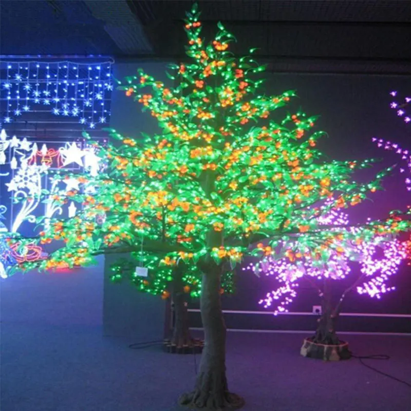 3Meters 3808LEDS artificial fruit light with outdoor lighting bulbs for