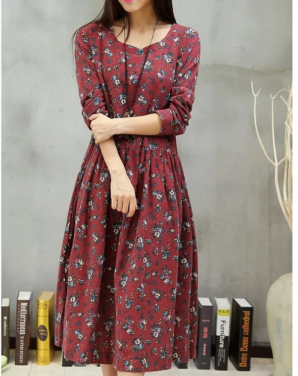

Autumn/spring Pregnant dresses Maternity Clothing Materniry Dresses linen and cotton Maternity skirt women's clothes 15458