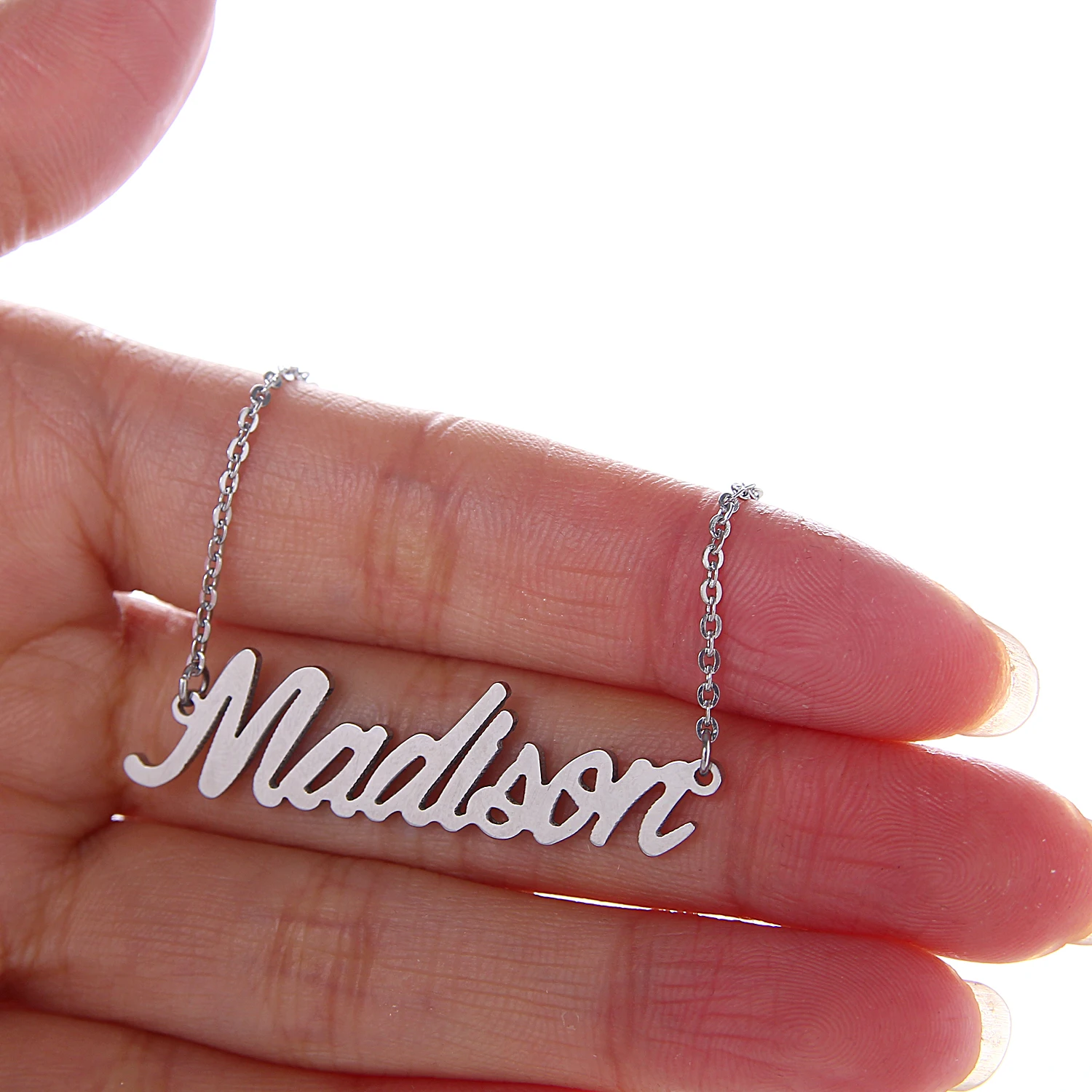 Модное ожерелье и браслет из нержавеющей стали с надписью Madison|Ювелирные наборы| |