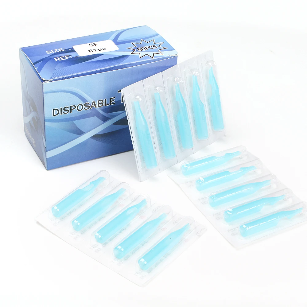 

Charme princesse Disposable Sterile Blue Tattoo DT Tips 50 pcs/Box Easy to Tattoo TP302