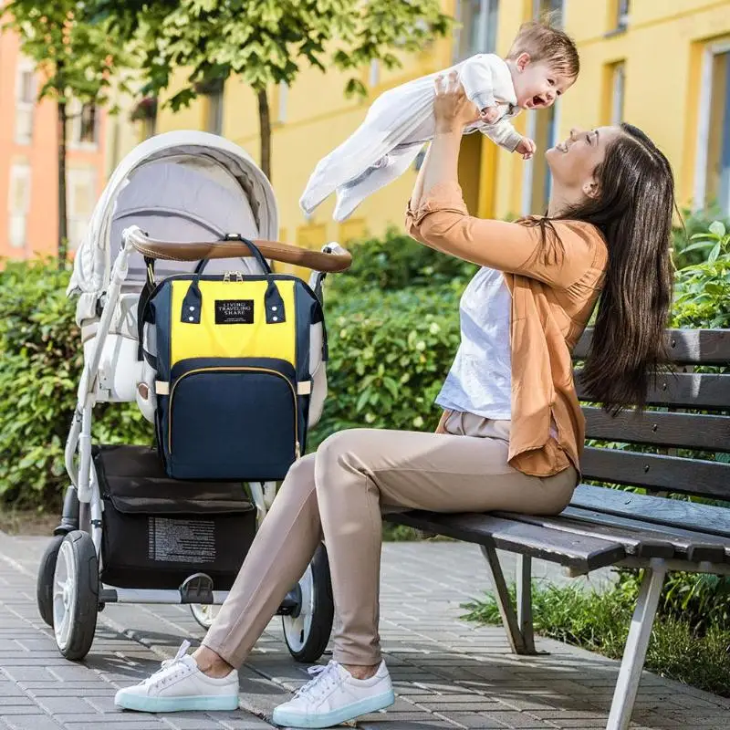 Хит цвета Mommy дорожные Рюкзаки большой емкости холщовые подгузники для беременных сумки с верхней ручкой с крючком Детские сумки для ухода