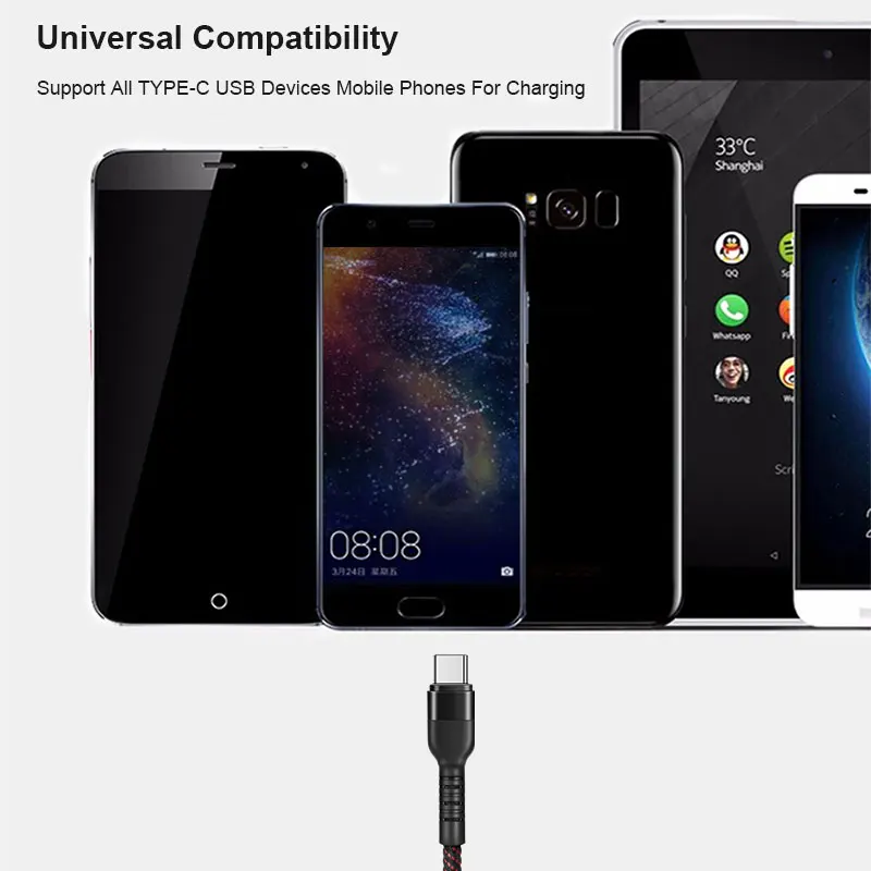 Реверсивный USB кабель Coolreall A типа C для huawei honor Xiaomi Redmi mi9 быстрой зарядки Samsung