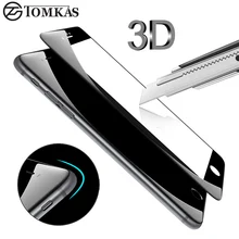 3D Round Curved Edge Tempered Glass For iPhone 6 6s Plus Full Cover Protective Premium Screen Protector Film Safety Case