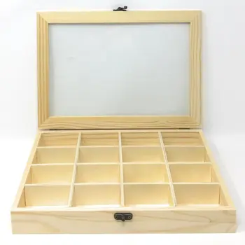 

Todo menage-wooden cash box with 16 compartments